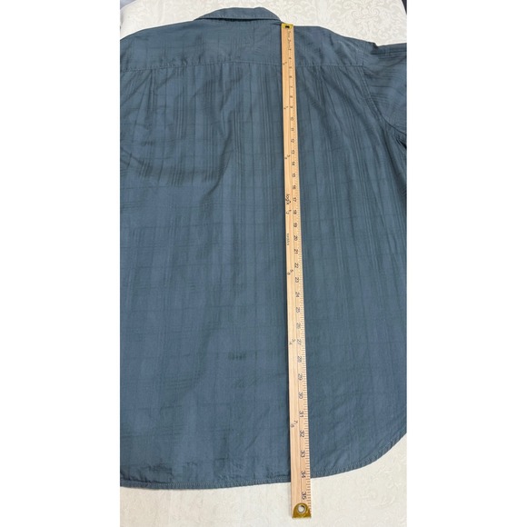 Quiksilver‎ Edition Mens Regular Fit Short Sleeve Button Up Shirt Blue Plaid XXL - Picture 7 of 12